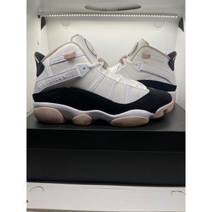 Nike Air Jordan 6 Rings Black Fossil Stone UNRELEASED 322992-112 Mens Sneakers